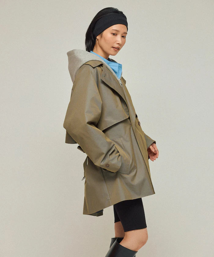 T/C Chambray Short Trench Coat