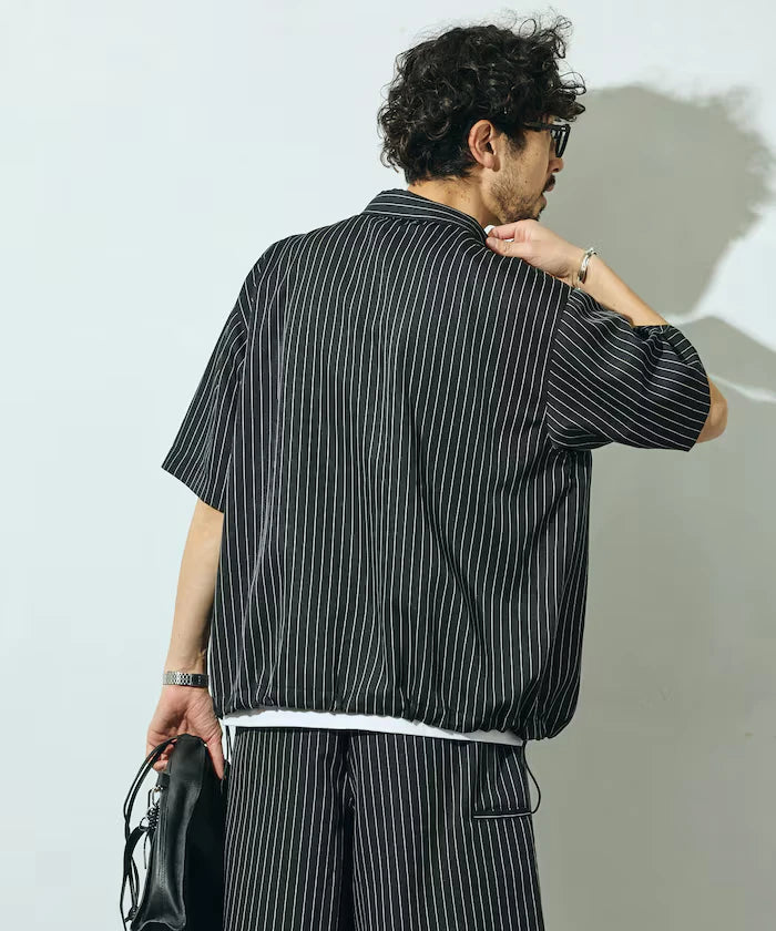 Spindle Stripe Short Sleeve Shirt / Compatible with Setup