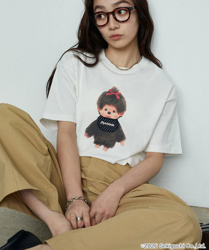 Monchhichi Mixed Material Docking T-Shirt Limited Edition