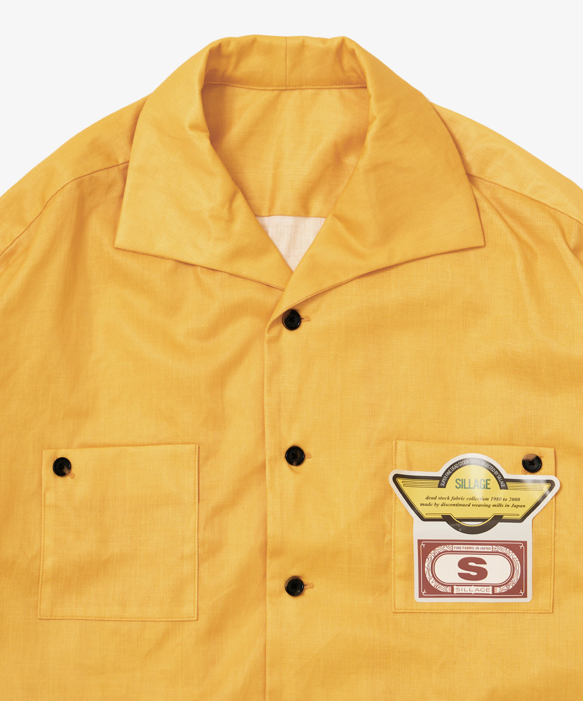 rib blouson deadstock linen yellow