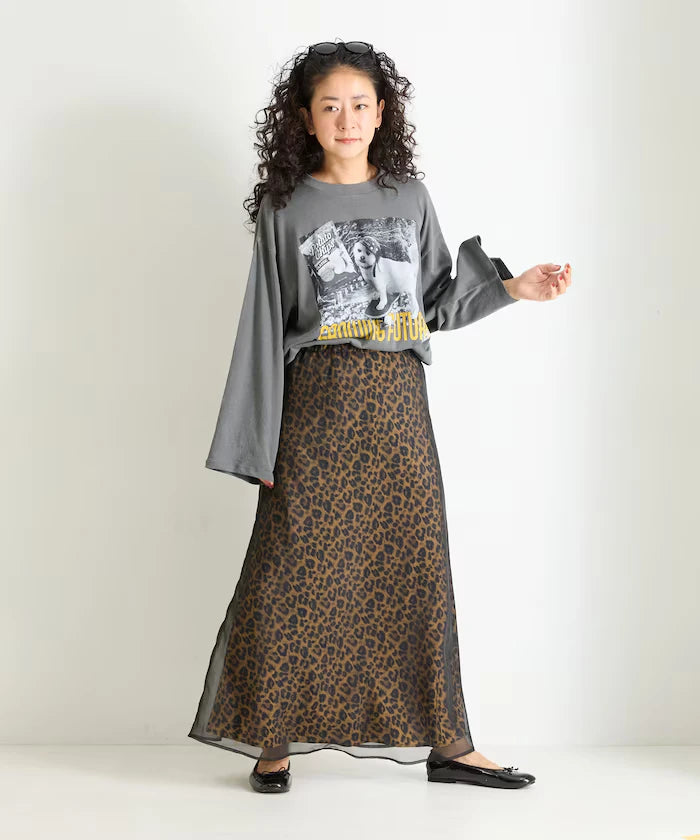 Organza Satin Flare Skirt