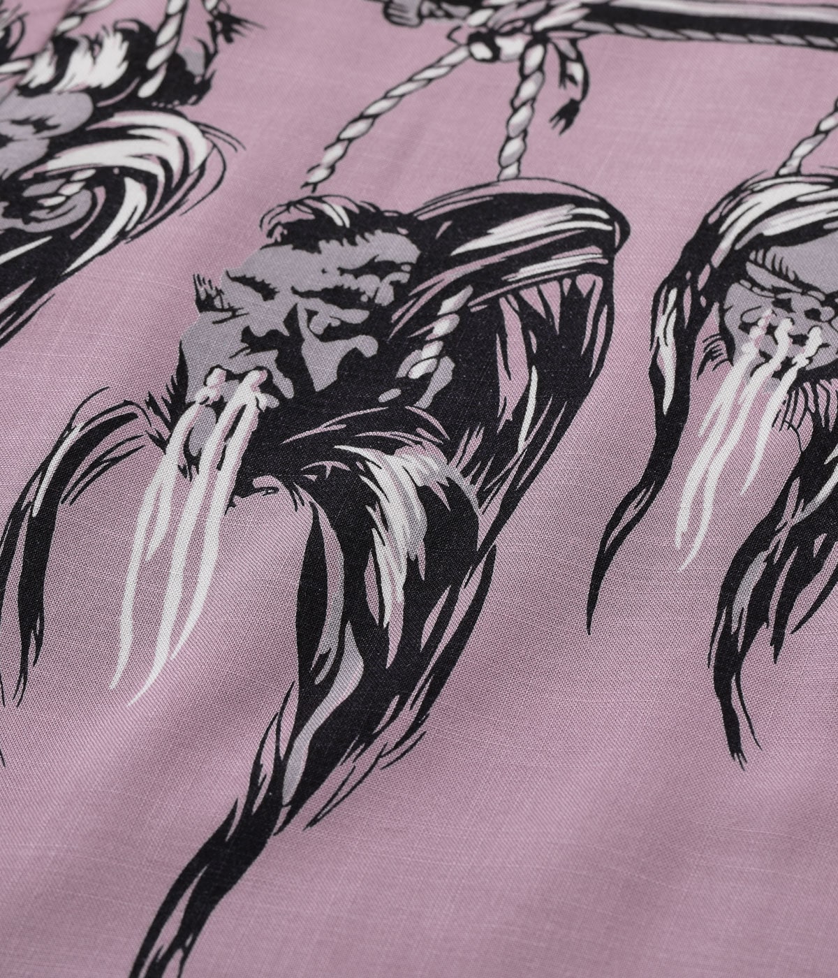 Hopsack Rayon Pullover Shirt "Shrunken Head"
