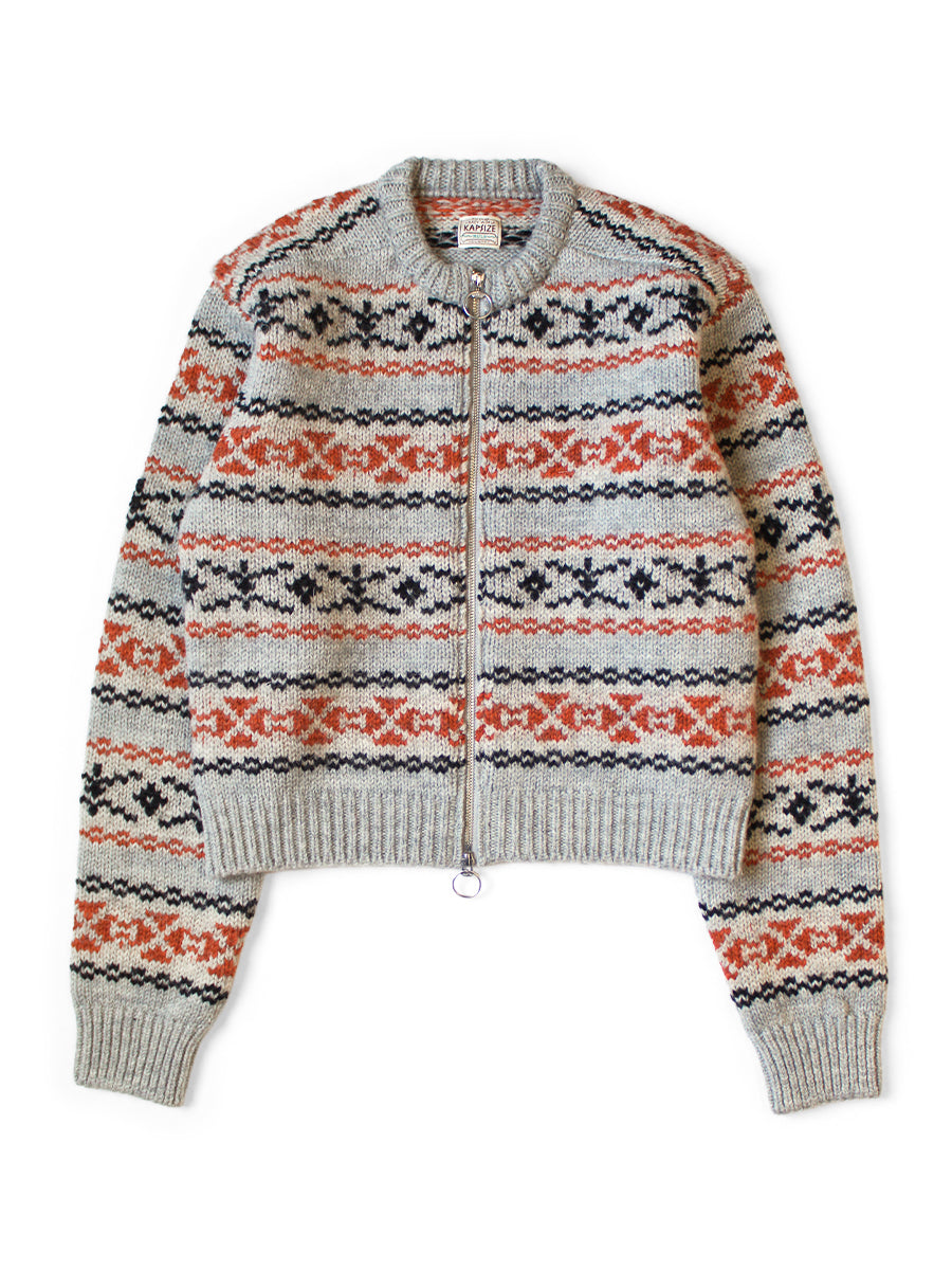 3G Wool Yellowknife Fair Isle ZIP Short...