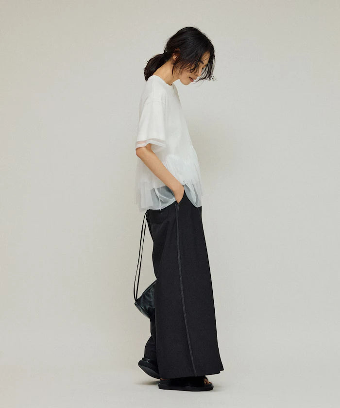 Front Tuck Wide Slack Pants / Loose Silhouette