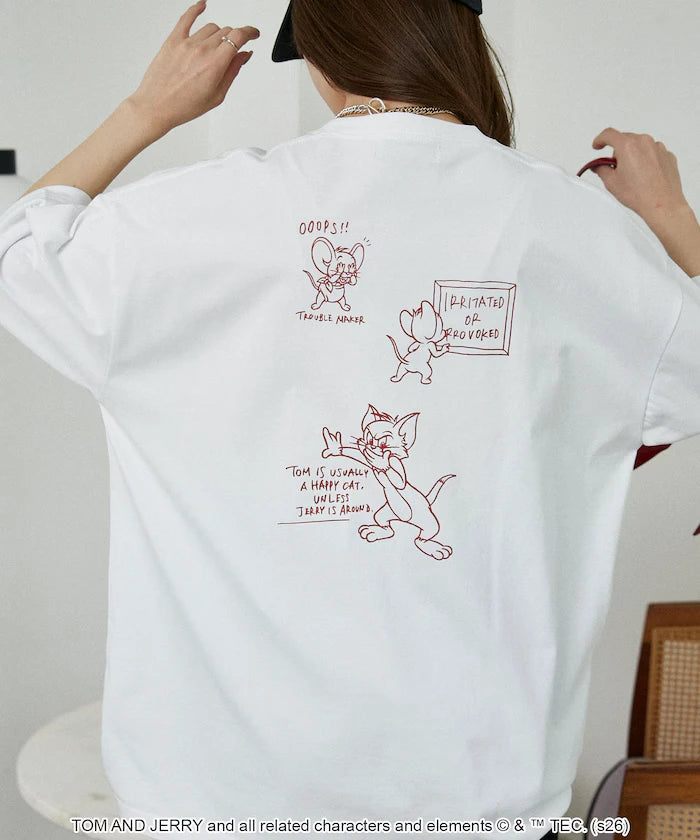 <Functional Material> TOM AND JERRY Graphic T-Shirt Limited Edition