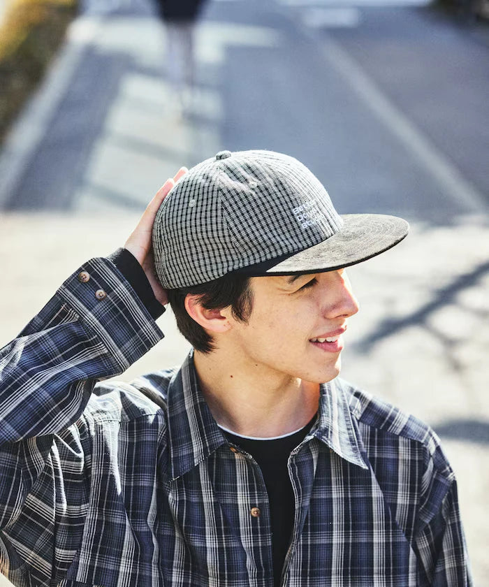 BetterDays Studio × FREAK'S STORE Two-Tone Flat Visor Check Cap