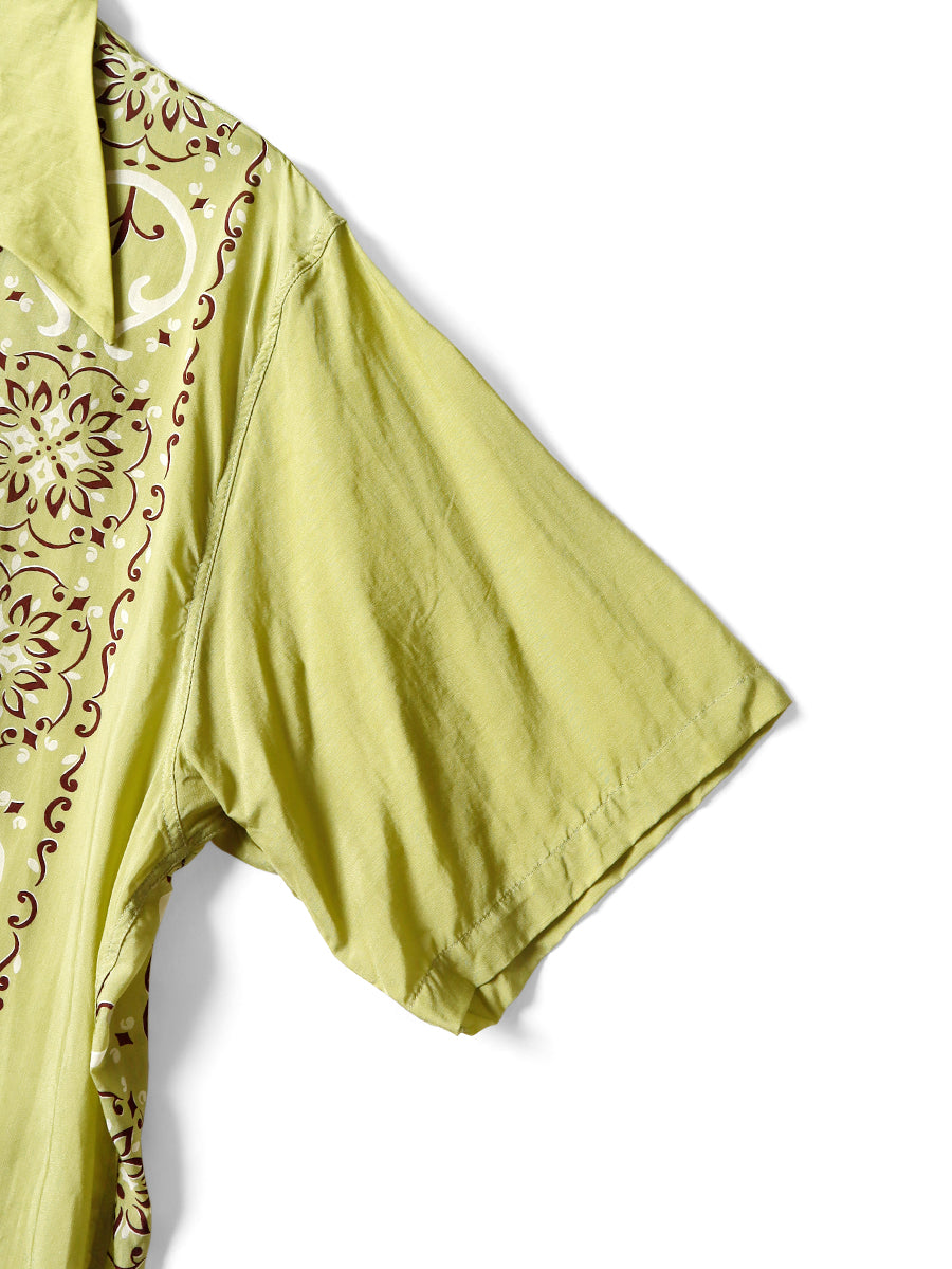 Silk Rayon Habanana Pattern Drizzle Cuba...