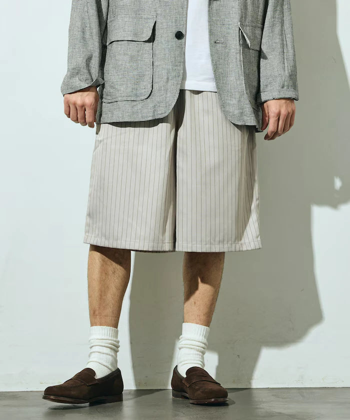 Stripe Easy Wide Shorts / Compatible with Setup