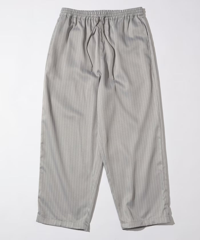 Spindle Stripe Easy Wide Pants / Compatible with Setup