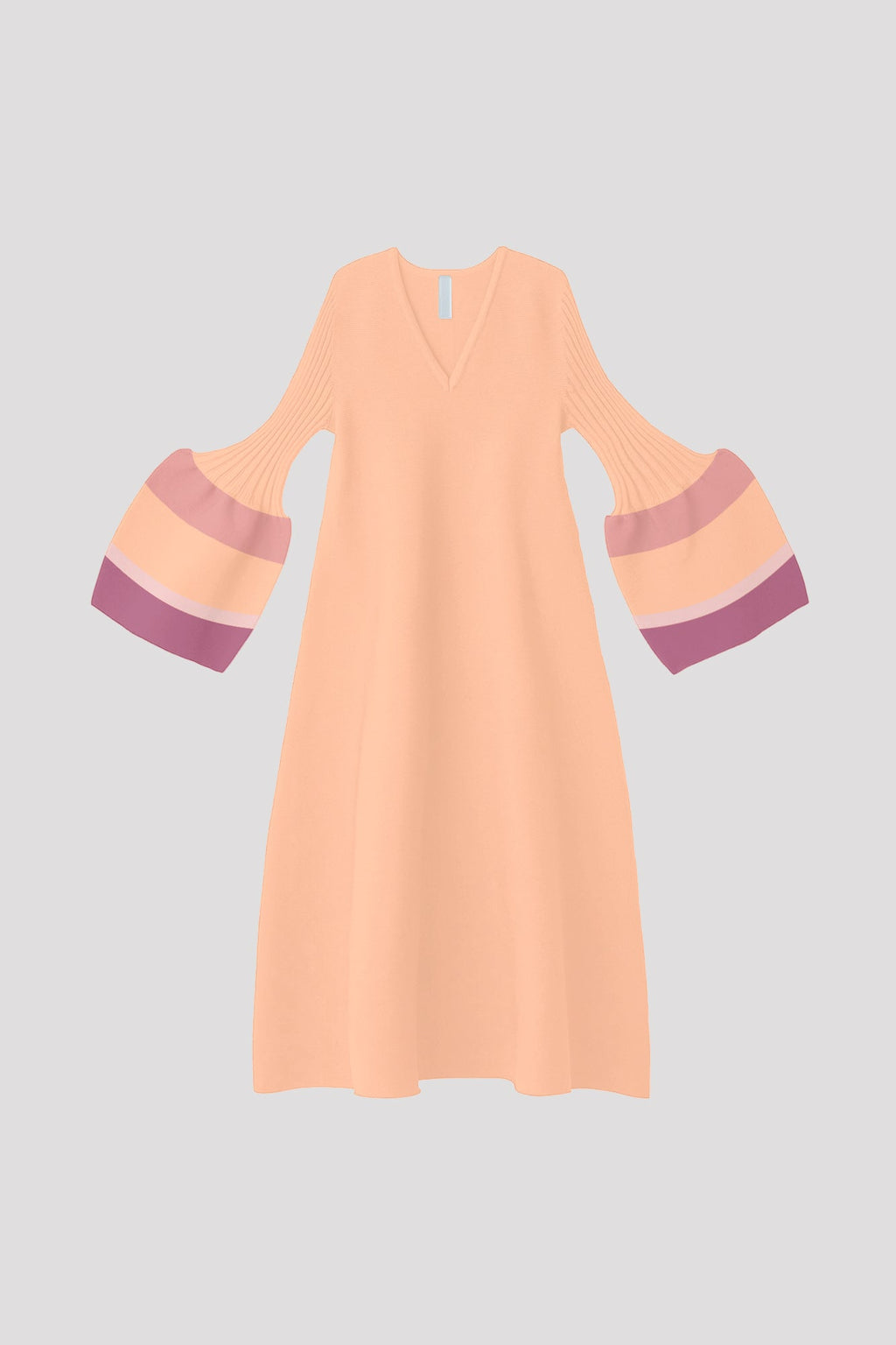 POTTERY LONG BELL SLEEVE FLARE DRESS