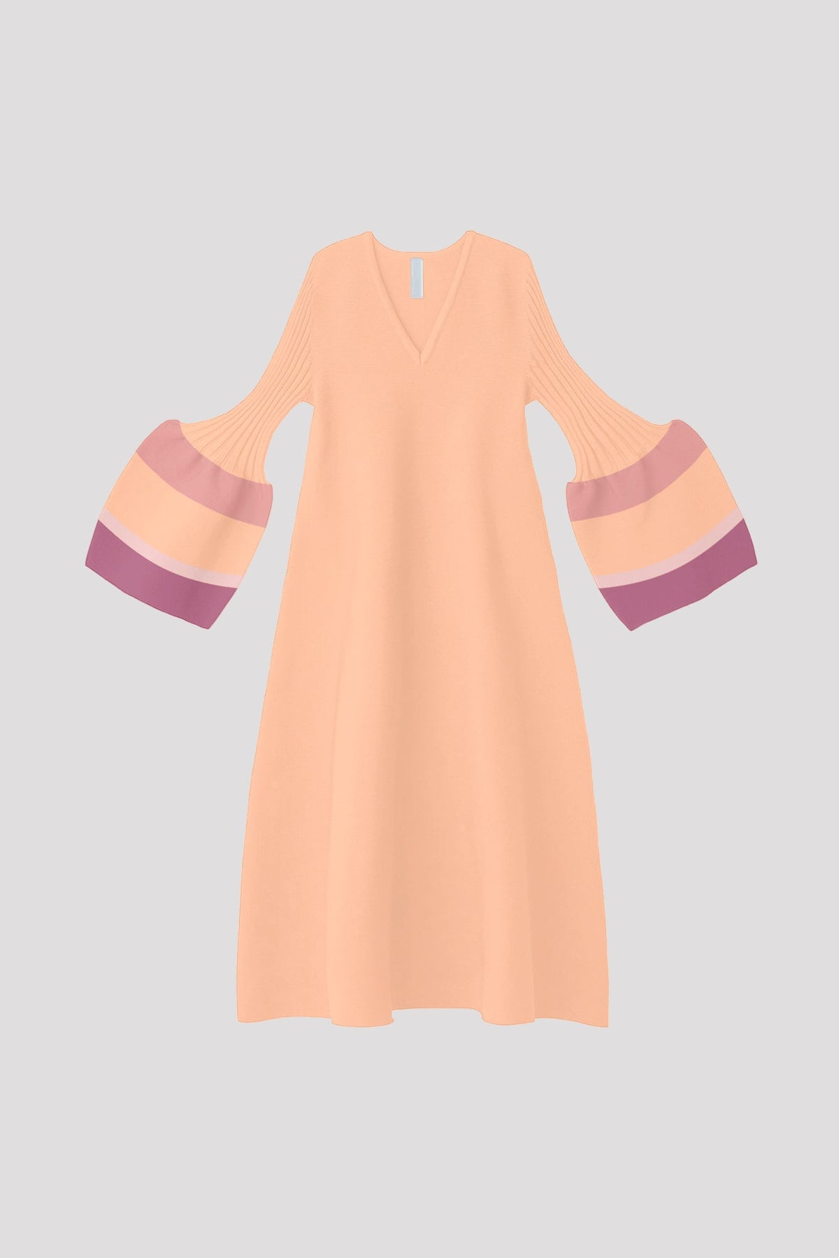 POTTERY LONG BELL SLEEVE FLARE DRESS