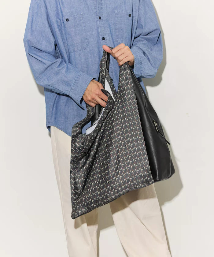 All-over Monogram Print Market Bag Medium Size