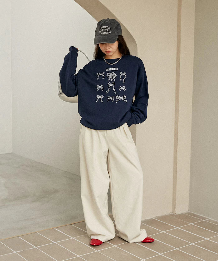 Ribbon Embroidery Crew Sweat Limited Edition
