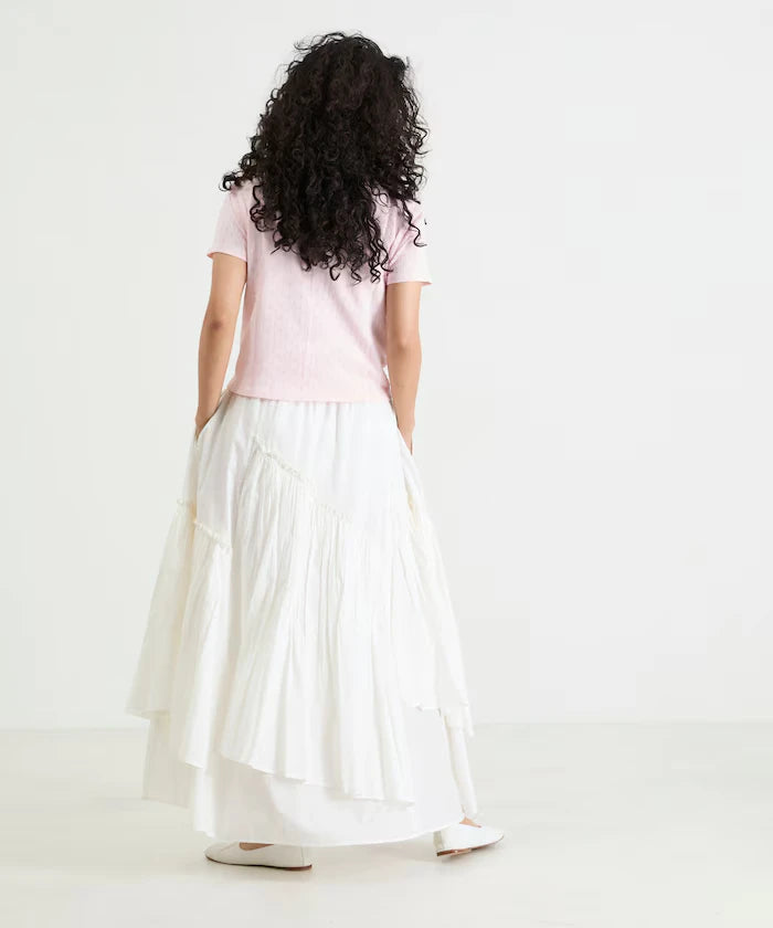 Eyelet Mini Sweat Short Sleeve T-Shirt