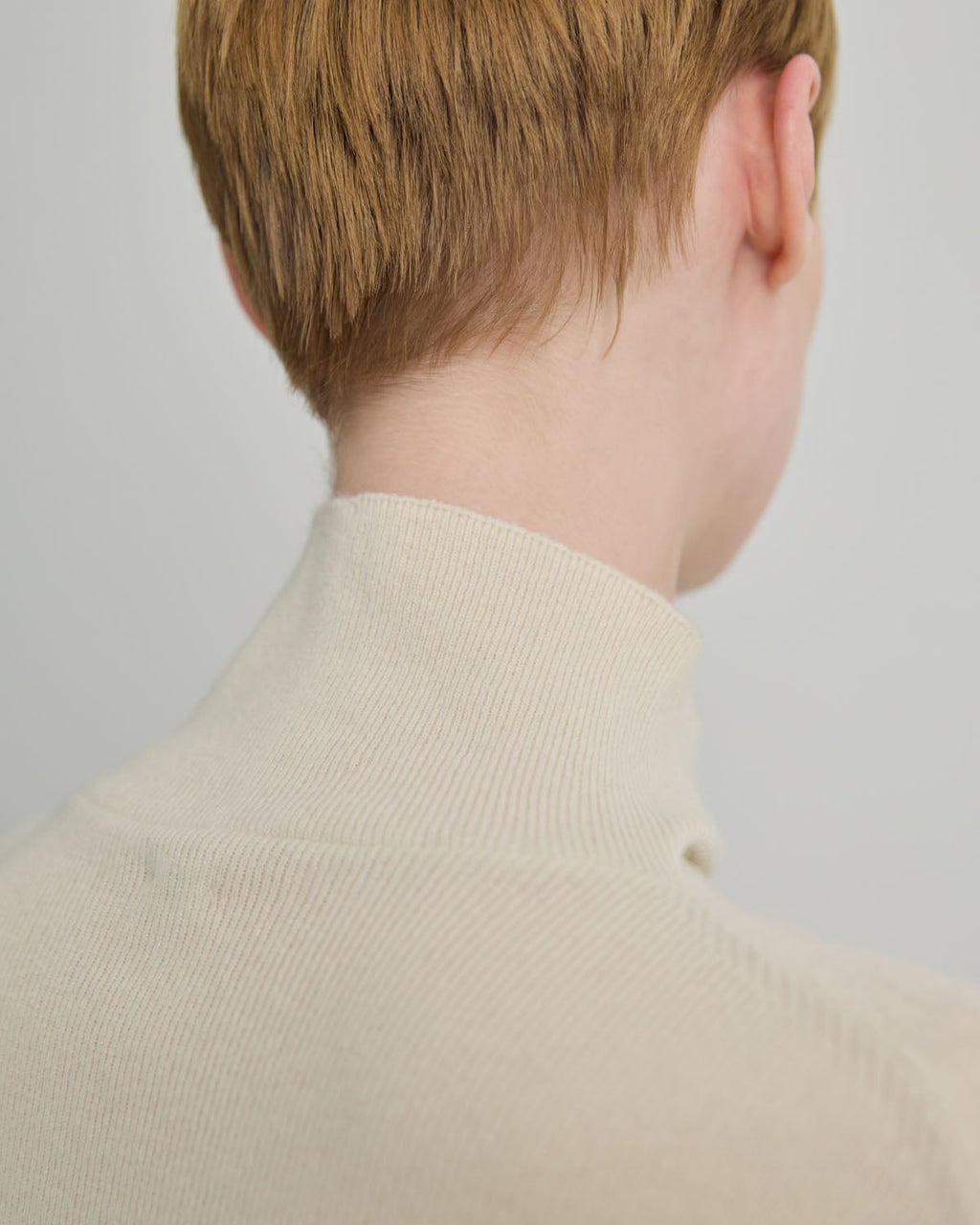 BABY CASHMERE BOTTLE NECK PULLOVER