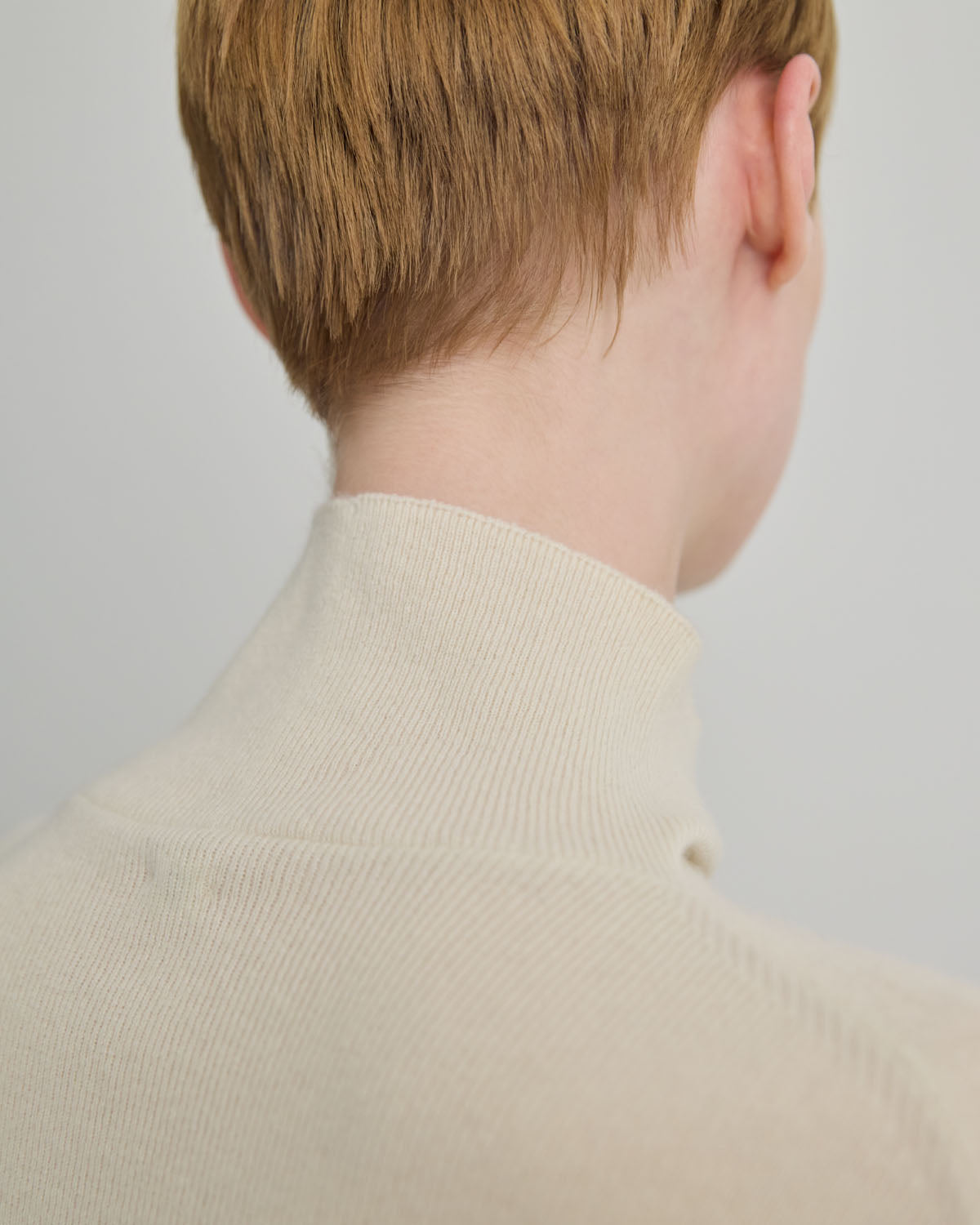 BABY CASHMERE BOTTLE NECK PULLOVER