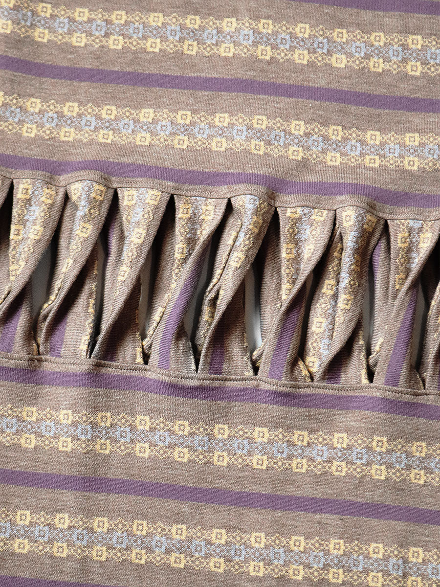 Sunrise Jacquard Border Jersey Abeko Bear...