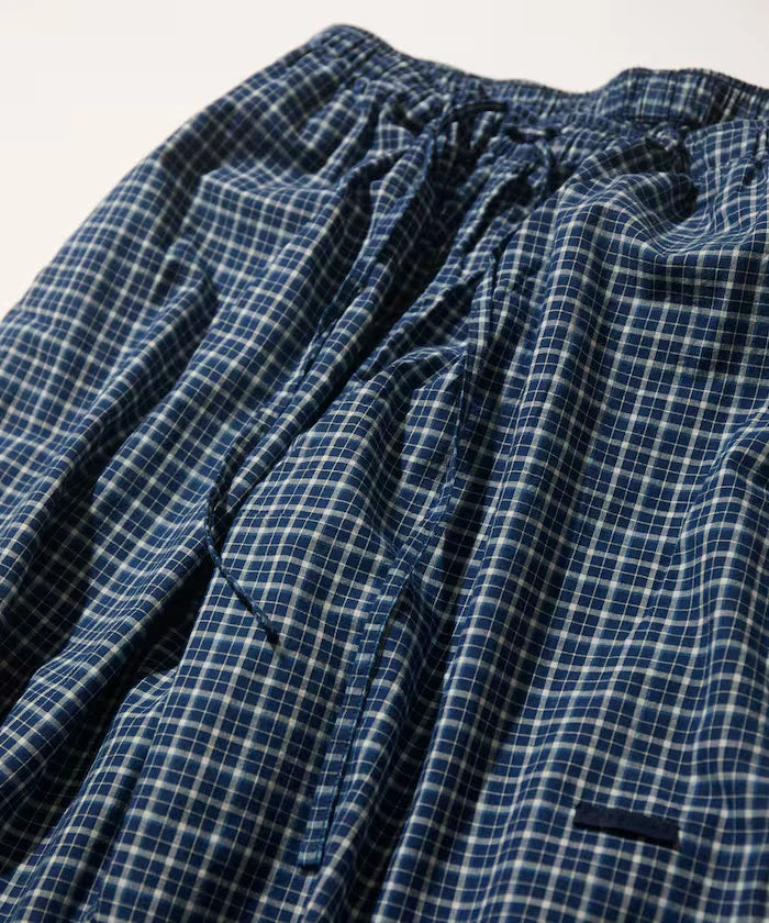 Indigo Madras Check Easy Pant