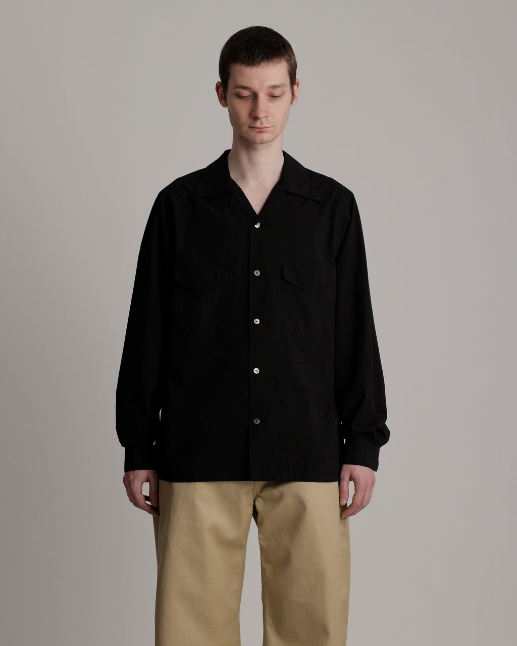 LOT.101 OPEN COLLAR SHIRT