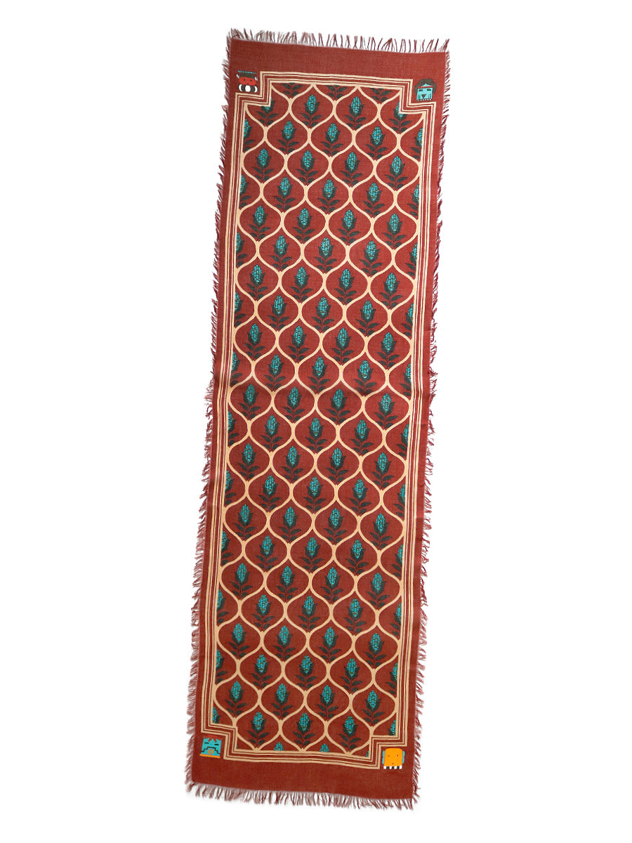 Rayon Disco Arabesque Pattern Shawl