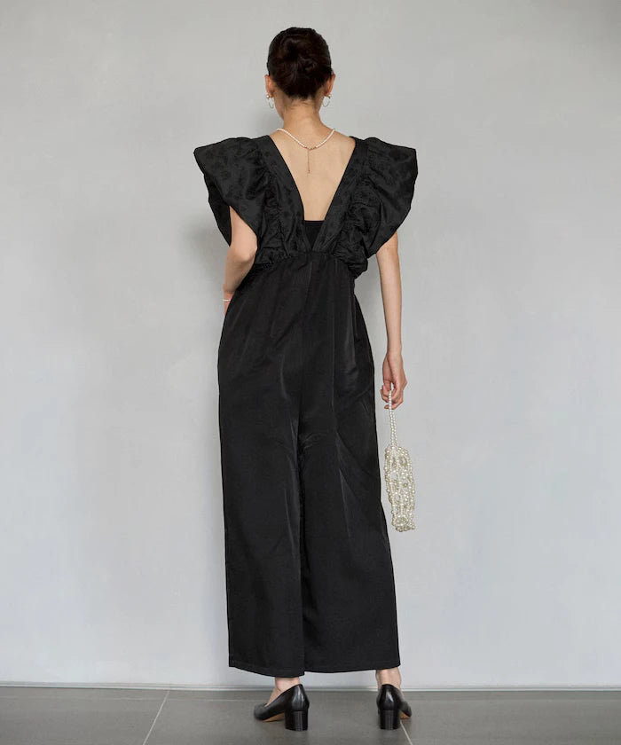 2WAY Flower Sheer Jacquard Docking All-in-One