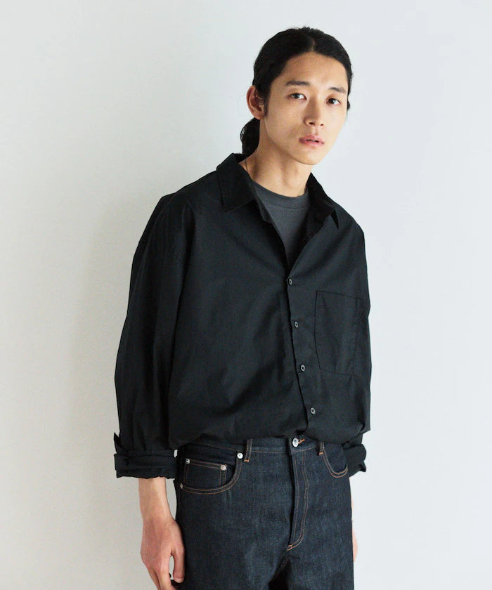 <New Color Added> Relaxed Fit Broad Shirt / Regular Collar / Long Sleeve