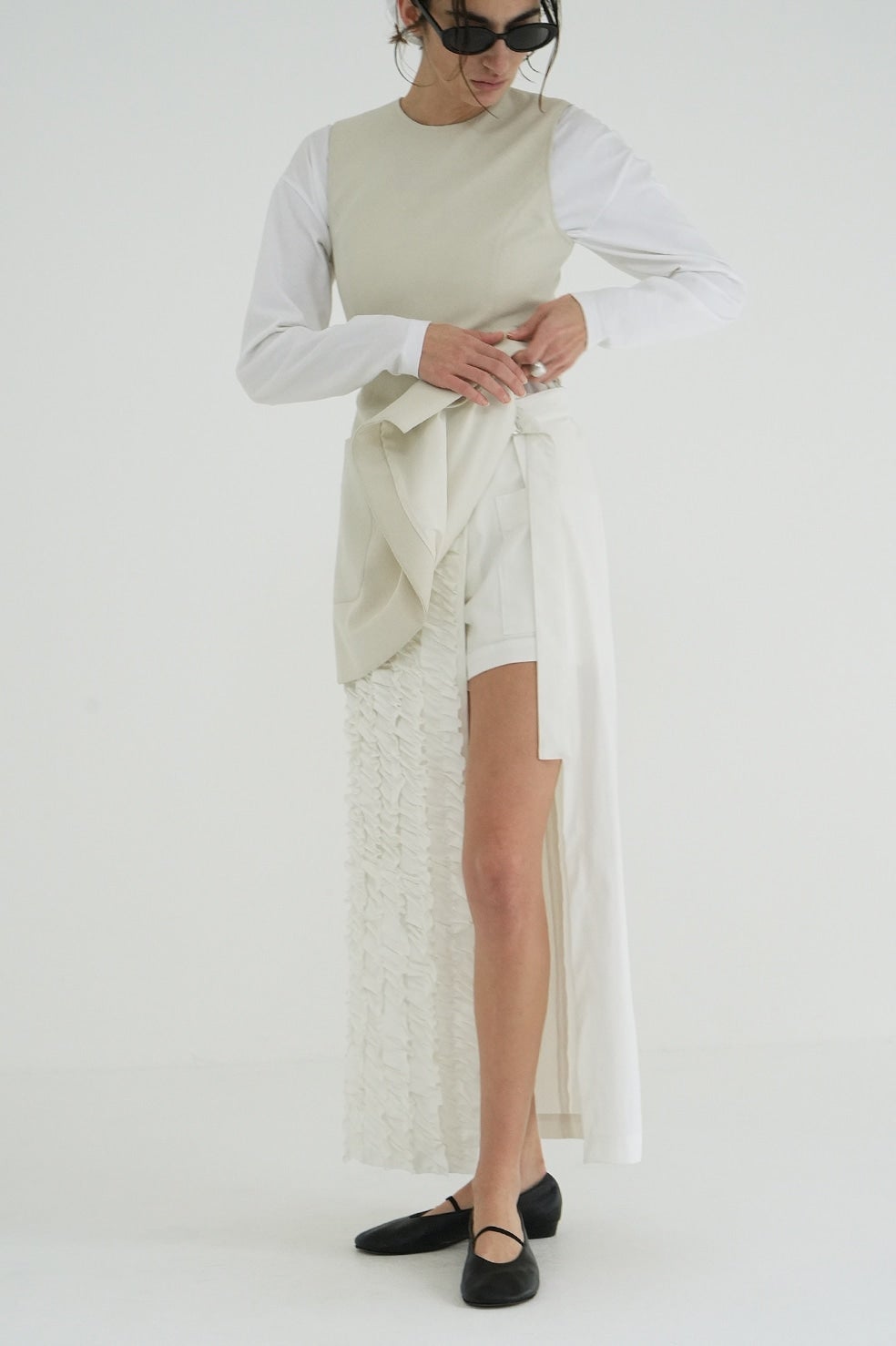 FRILL WRAP SKIRT