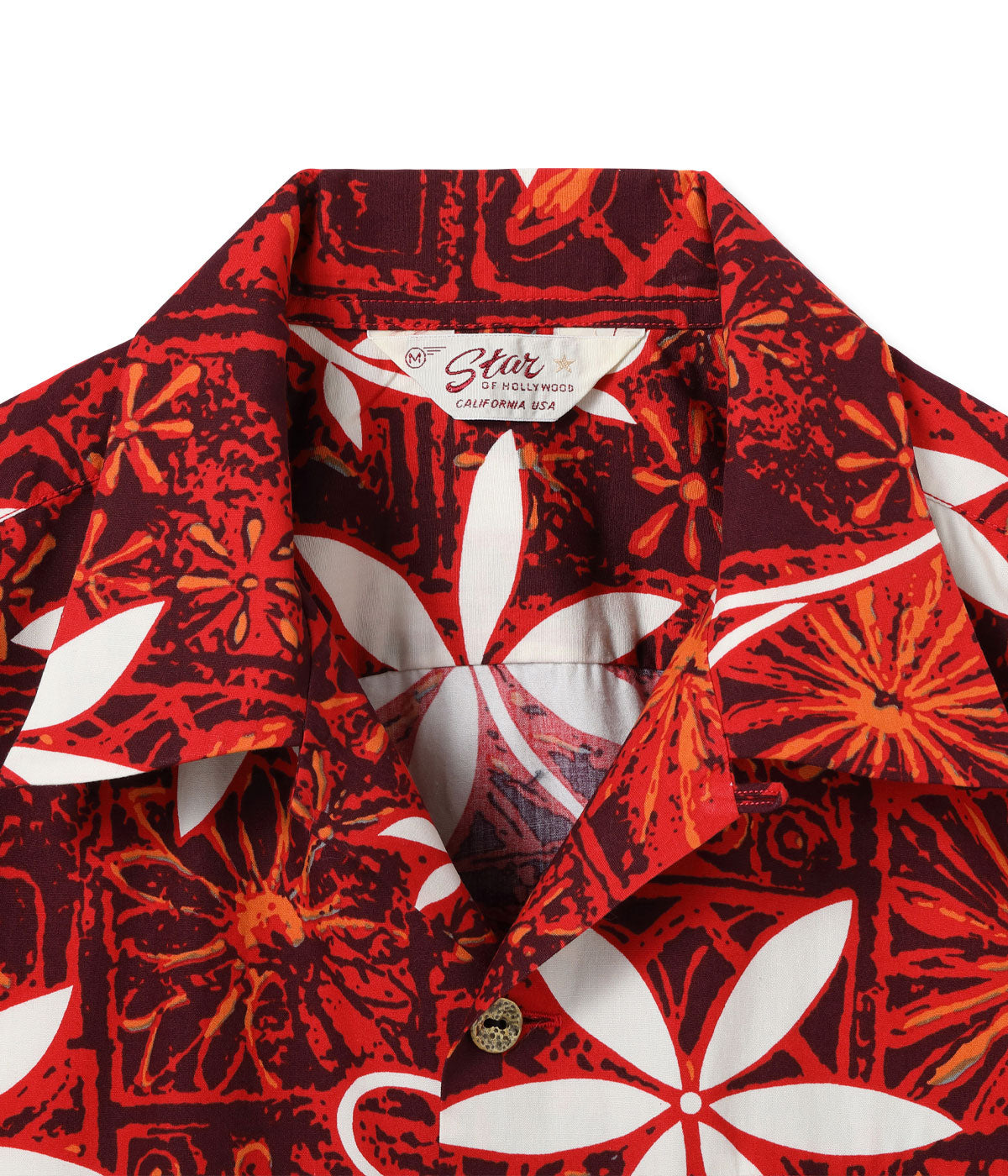 TYPEWRITER COTTON OPEN SHIRT “BLUE HAWAII”