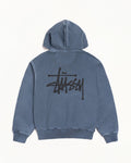 BASIC STÜSSY ZIP HOODIE PIGMENT DYED