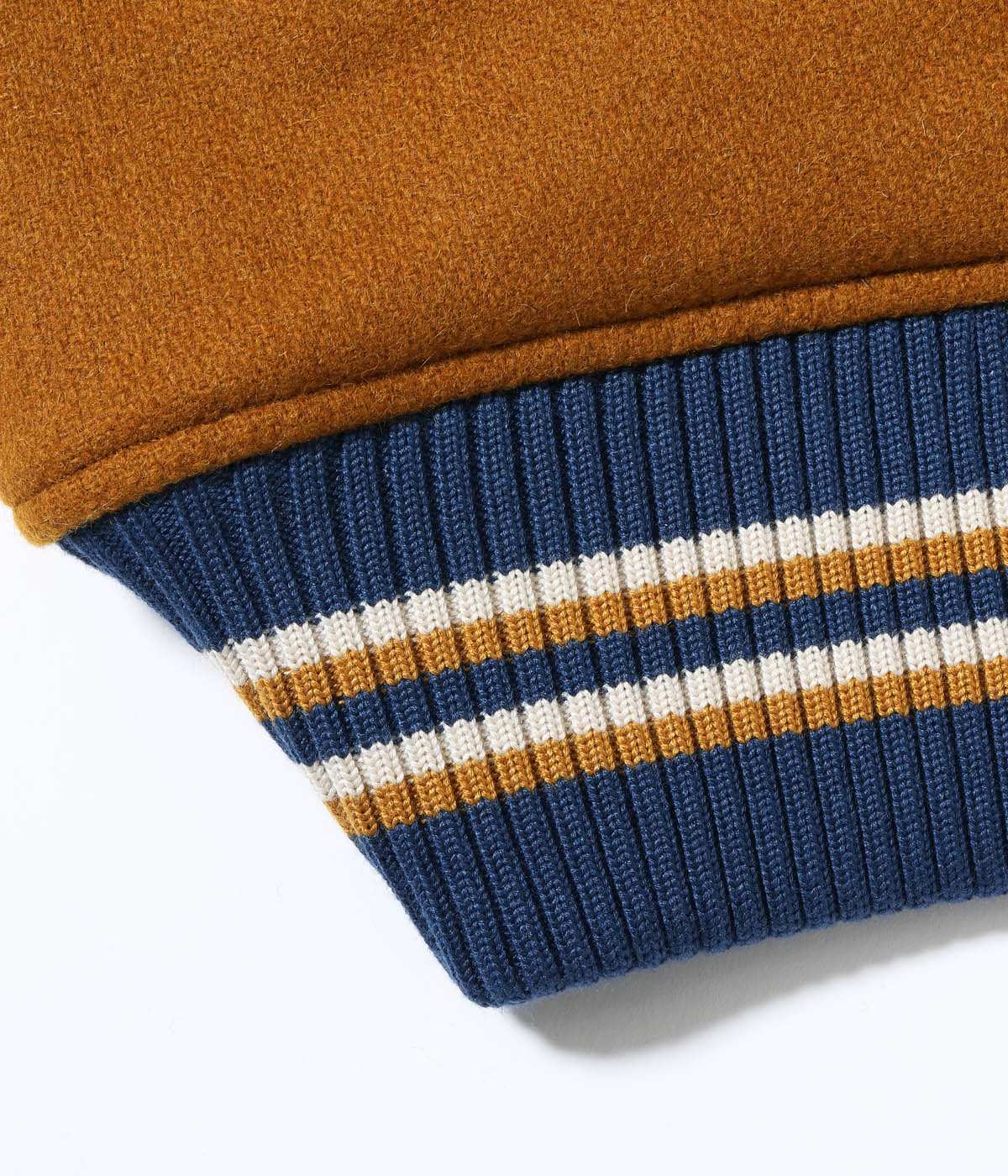 30oz. WOOL MELTON AWARD JACKET “POLAR BEAR” (GOLD)