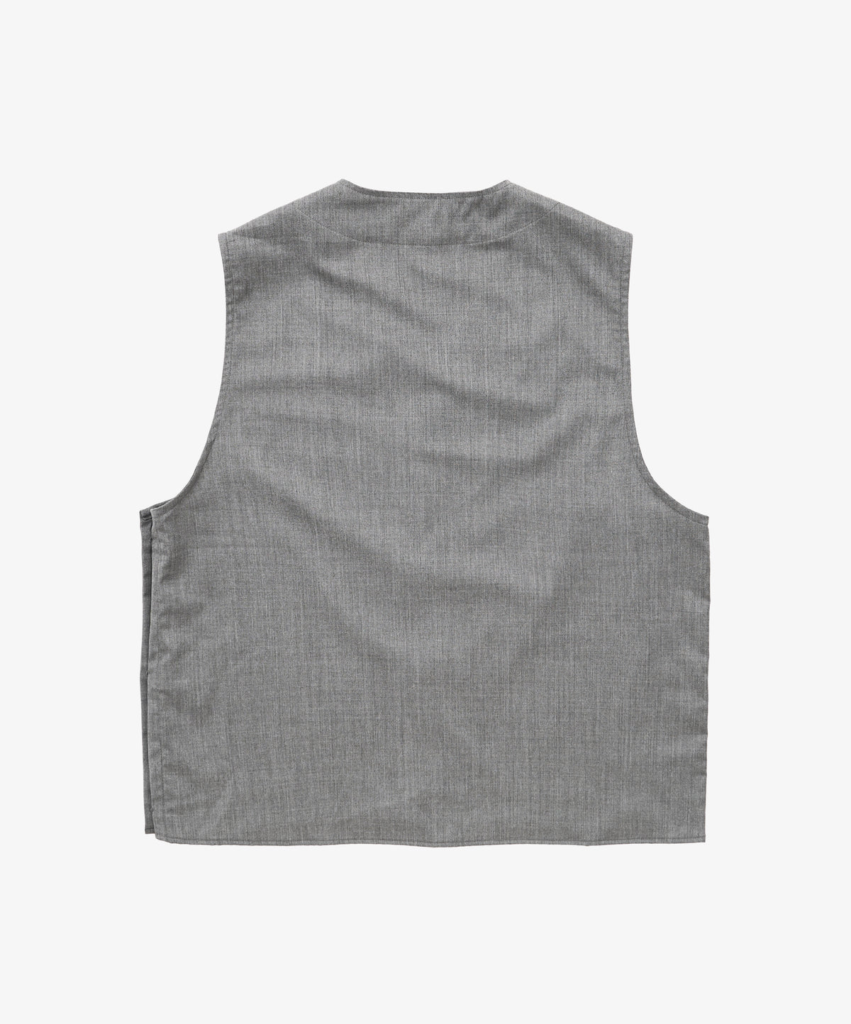 gilet grey twill