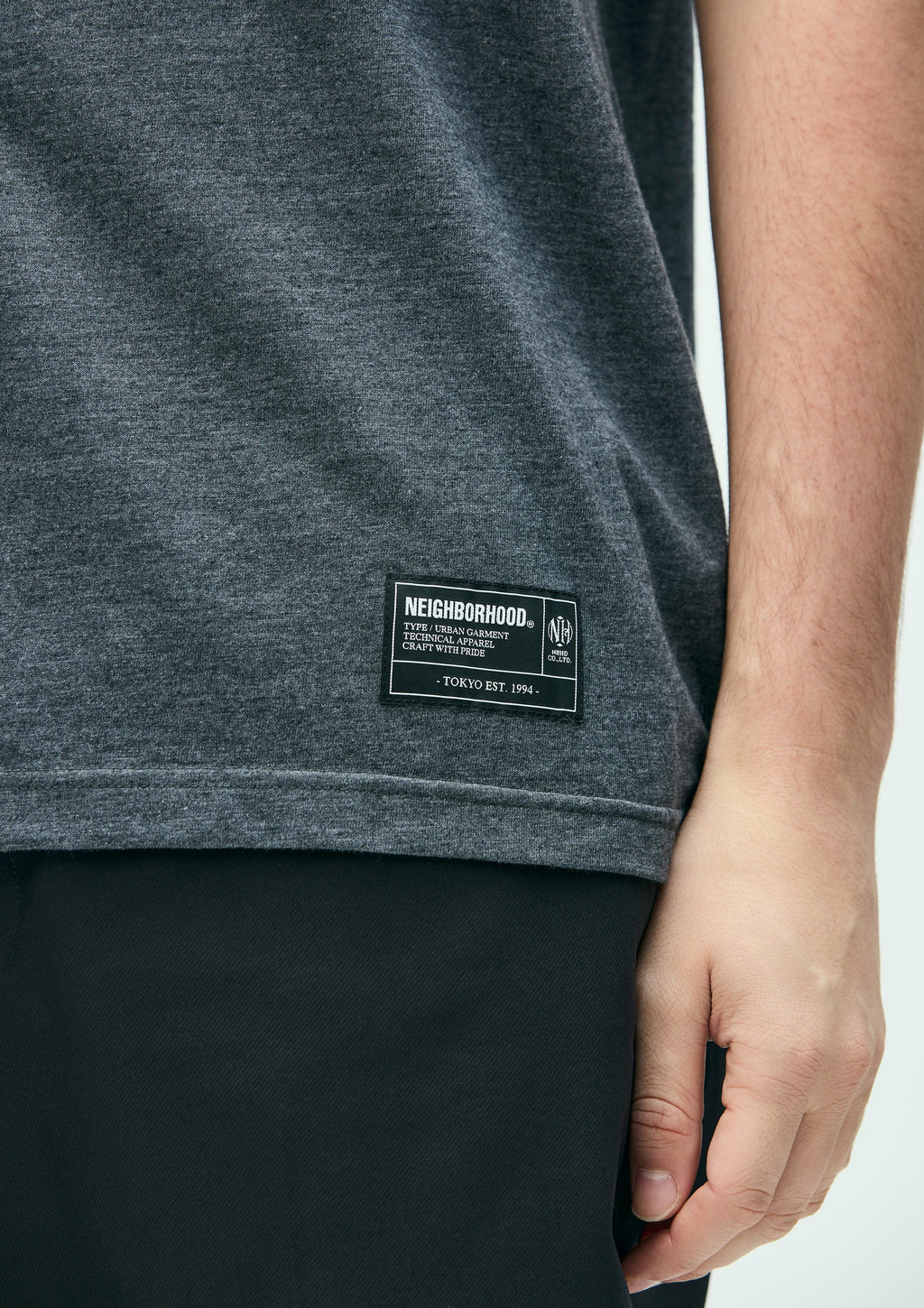 Heather Fabric Tee Ss