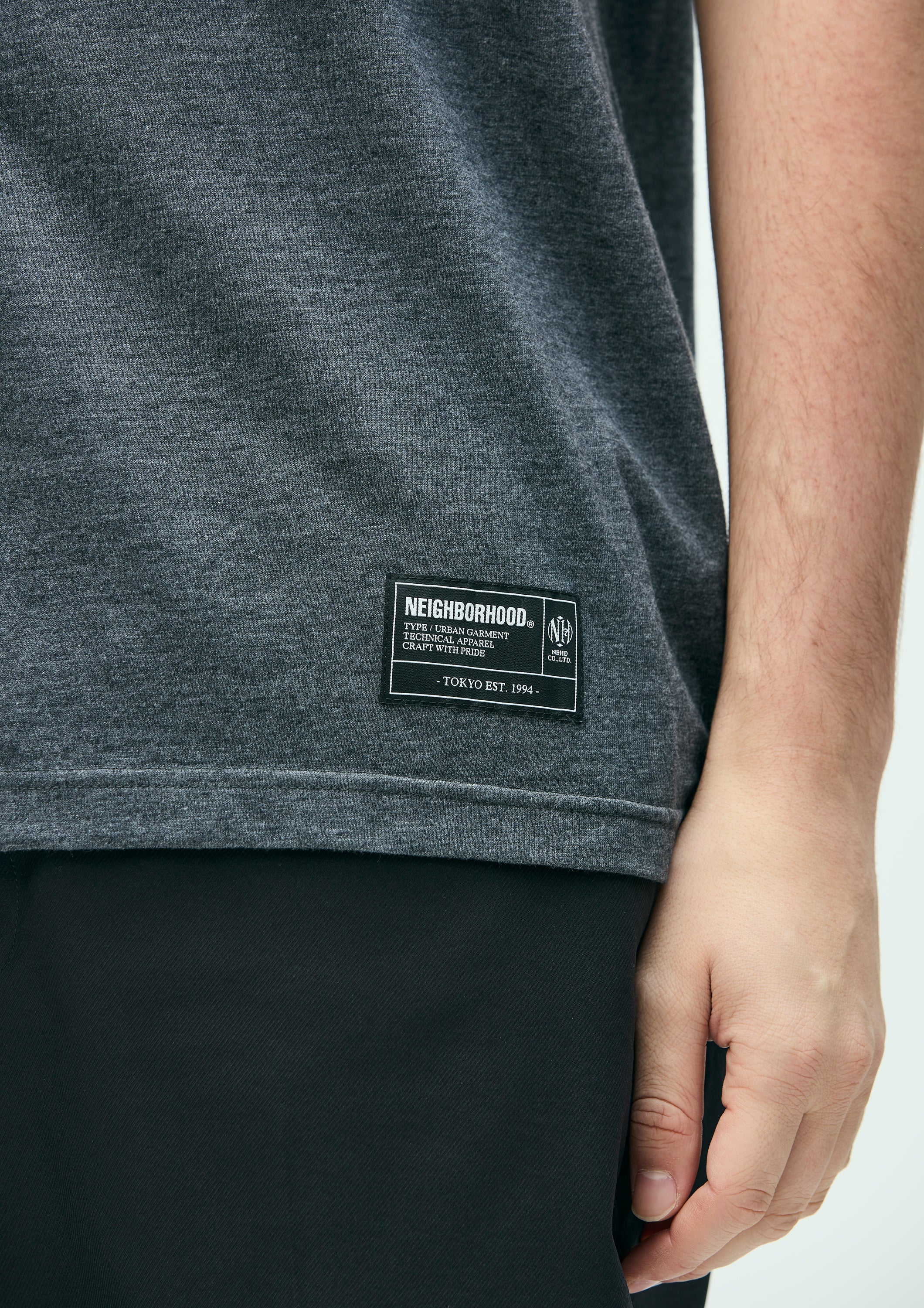 Heather Fabric Tee Ss