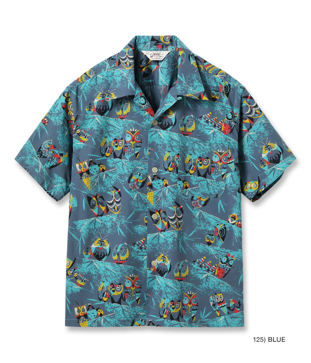 TYPEWRITER COTTON OPEN SHIRT “OWL”