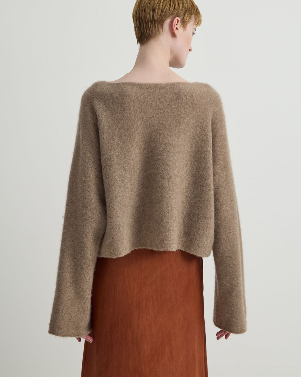 CASHMERE BATEAU NECK PULLOVER