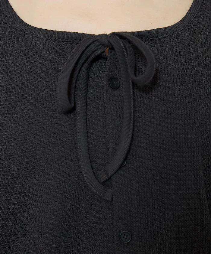 Mini Waffle Ribbon Cardigan