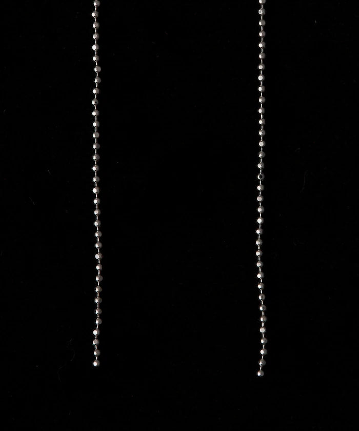 Silver925 Dot Chain Earrings / For Both Ears
