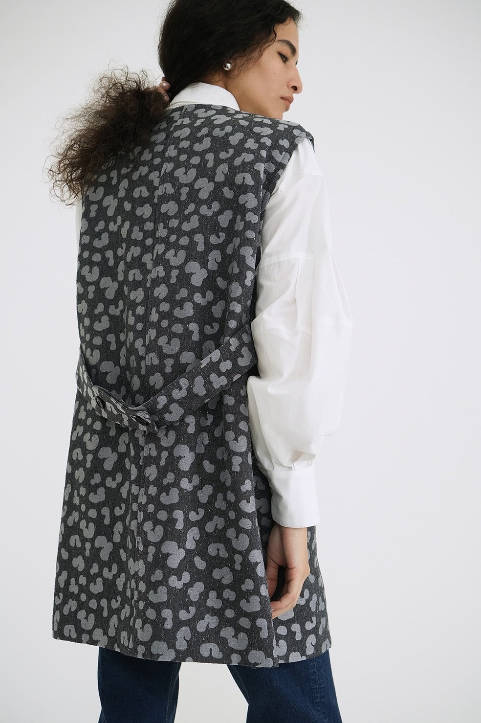 LEOPARD LONG GILET