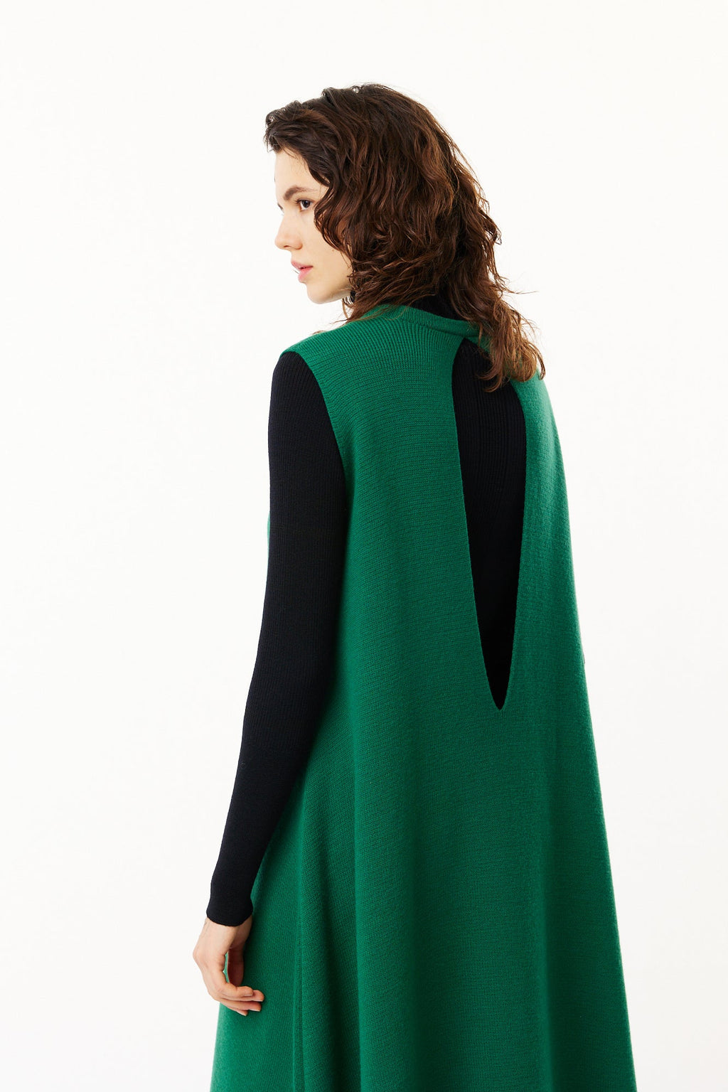 WOOL MILAN  SLEEVELESS DRESS