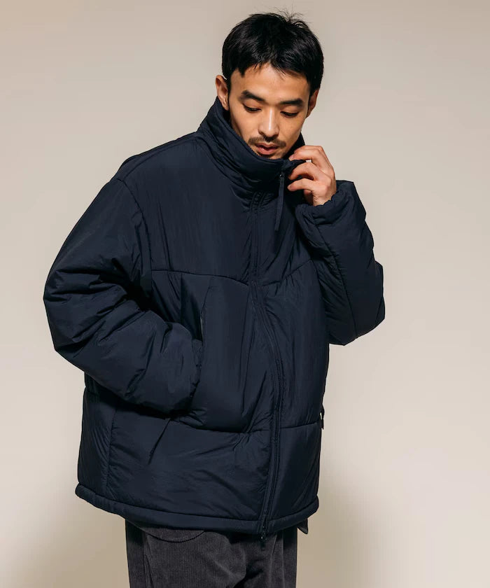 PRIMALOFT PUFF JACKET / Primaloft Stand Collar Puff Jacket / Insulated Blouson