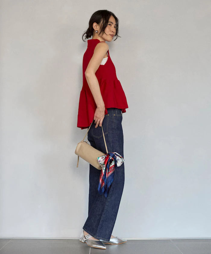 Japan Made Whole Garment Peplum Vest