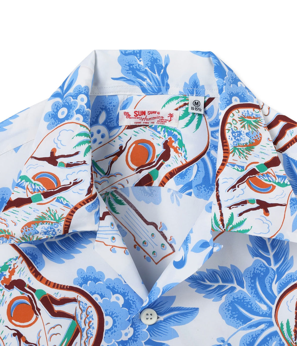 Rayon Hawaiian Shirt Ukulele Melody