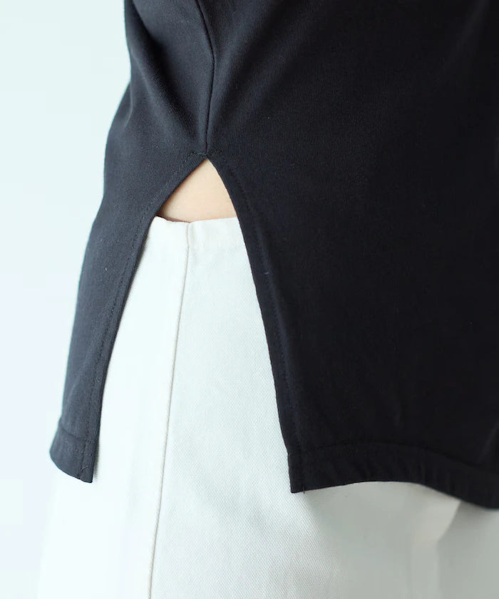 Organic Cotton Asymmetrical Draped Top