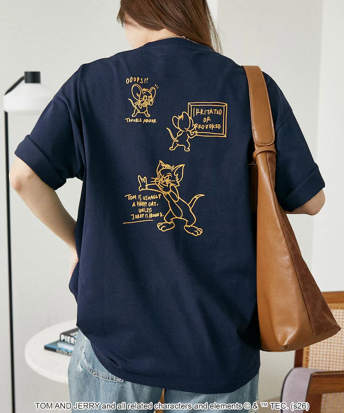 <Functional Material> TOM AND JERRY Graphic T-Shirt Limited Edition