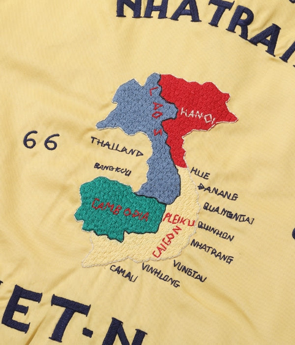 Mid 1960s Style Cotton Vietnam Jacket “VIETNAM MAP”