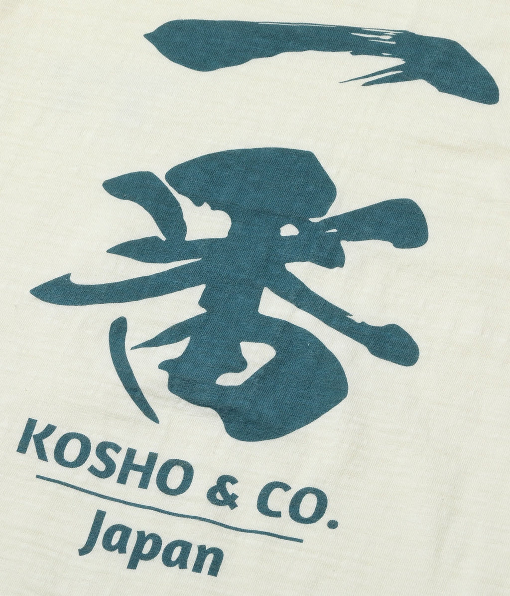 KOSHO & CO. SLUB YARN T-SHIRT "Ichiban"