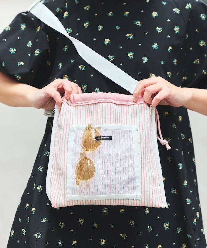 Multiway Color Knit Frill Shoulder Bag