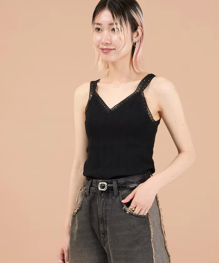 Eyelet Lace V-Neck Camisole