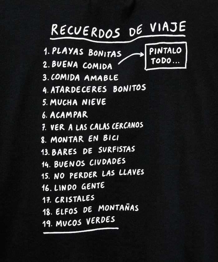 LOVE POP STUDIO TRAVEL NOTE Typography T-Shirt Limited Edition