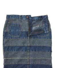 Scratch Denim Mermaid Skirt